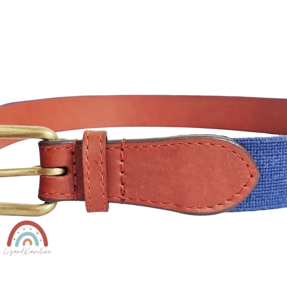 New! Smathers & Branson x J. Crew Fish Needlepoint Belt - Picture 11 of 16